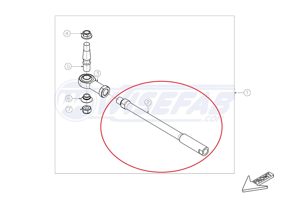 Inner Tie Rod Extension BMW E30/E36/E46 PONY DRIFT