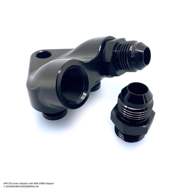 DOMIWORKS 8HP OIL COOLER ADAPTER - N54/N55, N63 AND N73/N74 - TYPE 2