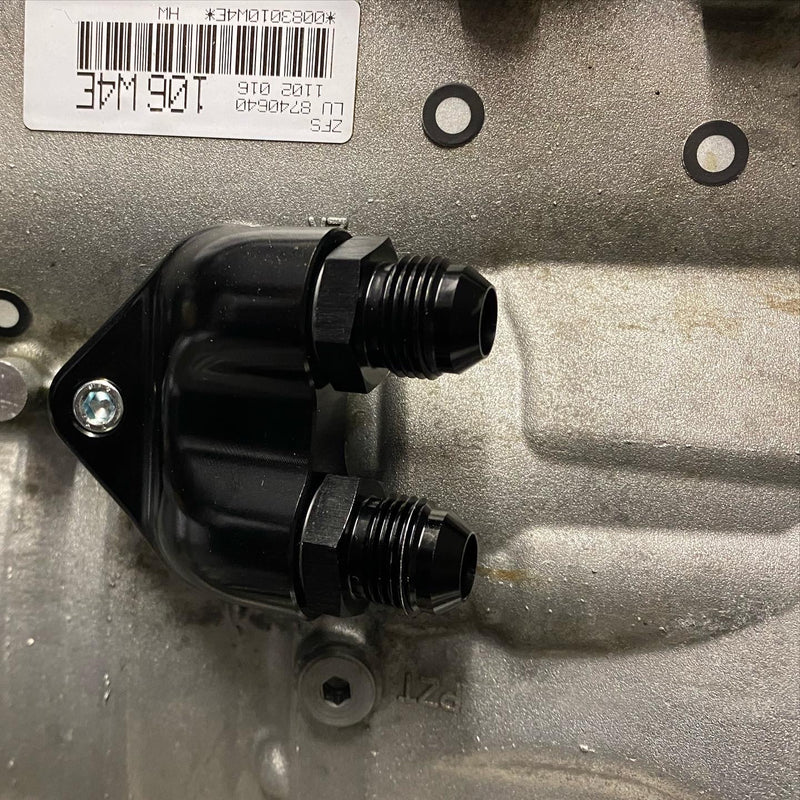 DOMIWORKS 8HP OIL COOLER ADAPTER - N54/N55, N63 AND N73/N74 - TYPE 2