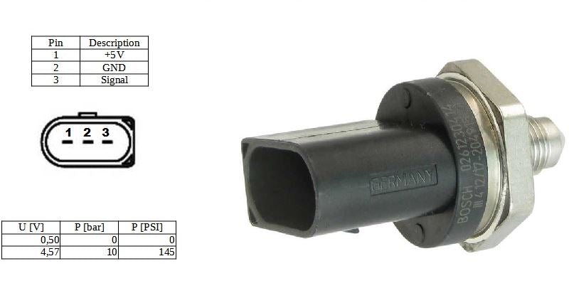Bosch 10 BAR PRESSURE SENSOR M10x1