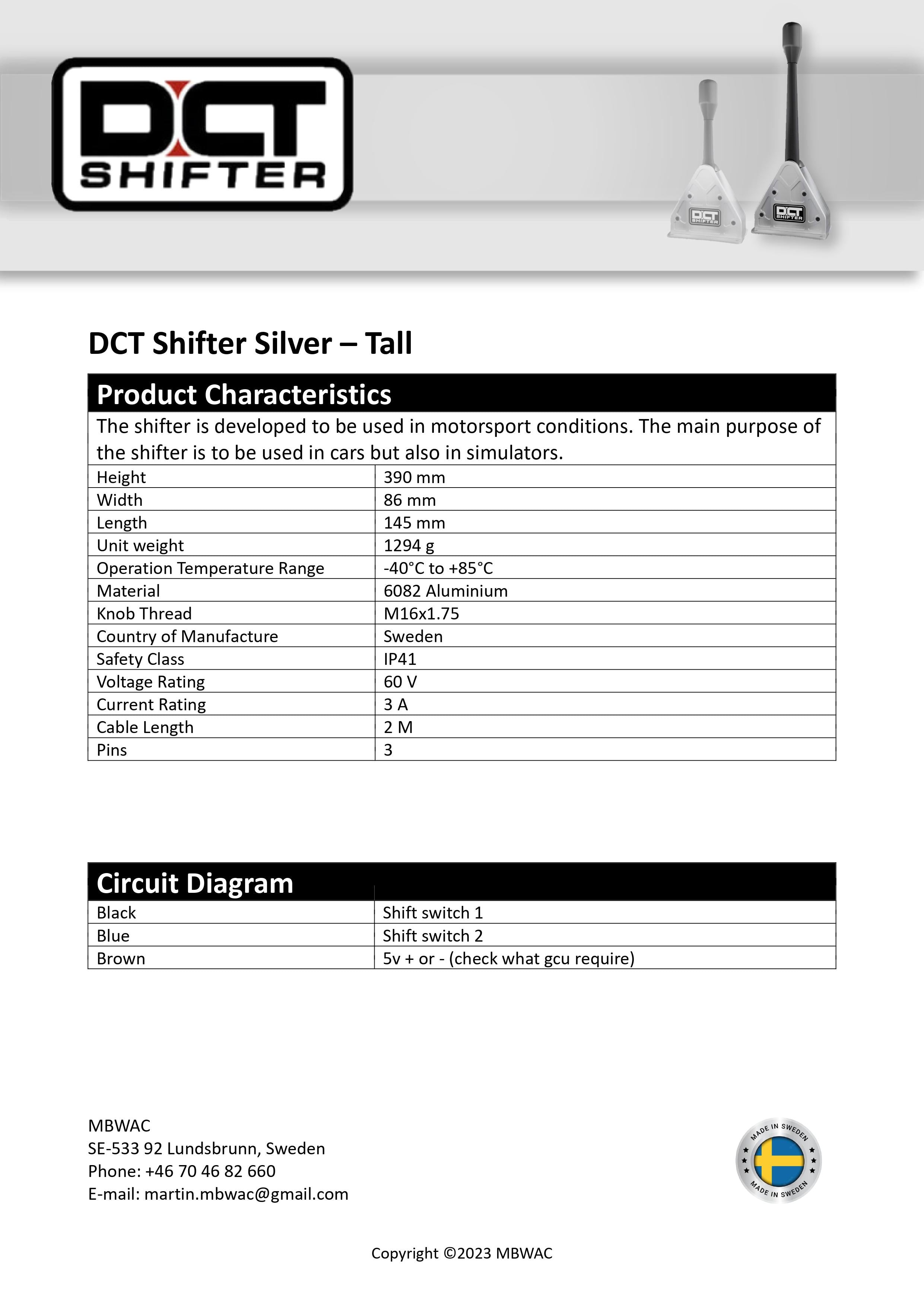 DCT Shifter 390GT - Virtual Seq Gear Shifter