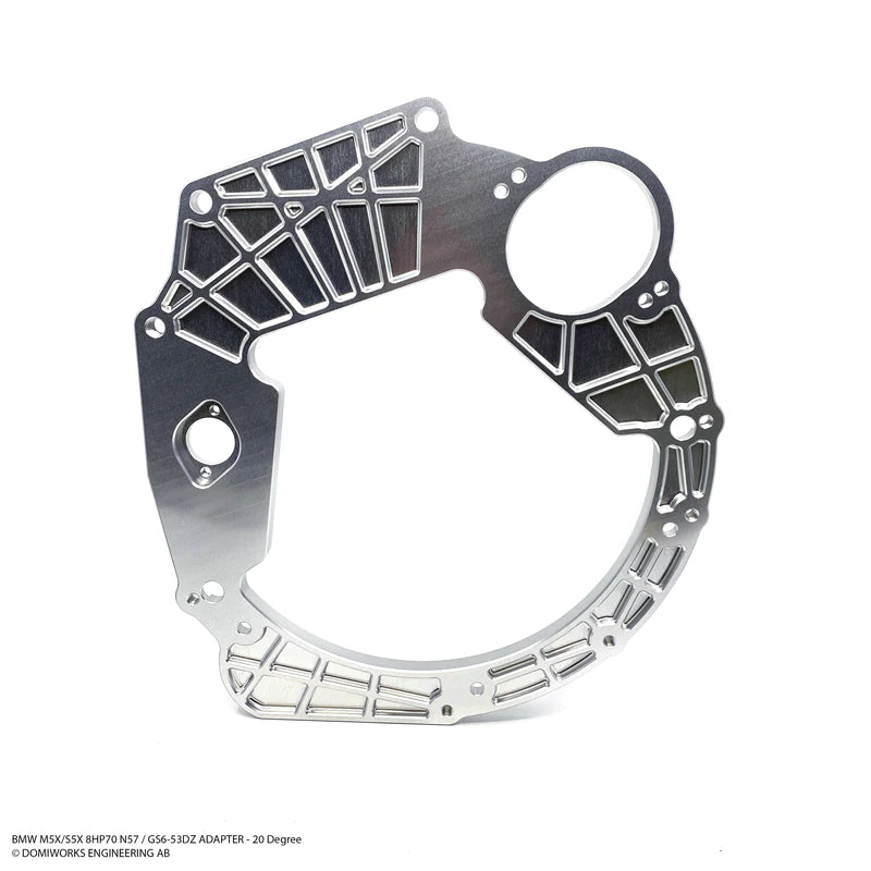 DOMIWORKS BMW M5X/S5X 8HP 45/50/70/75 N57 B57 B58 ADAPTER - 20 DEGREE TILT