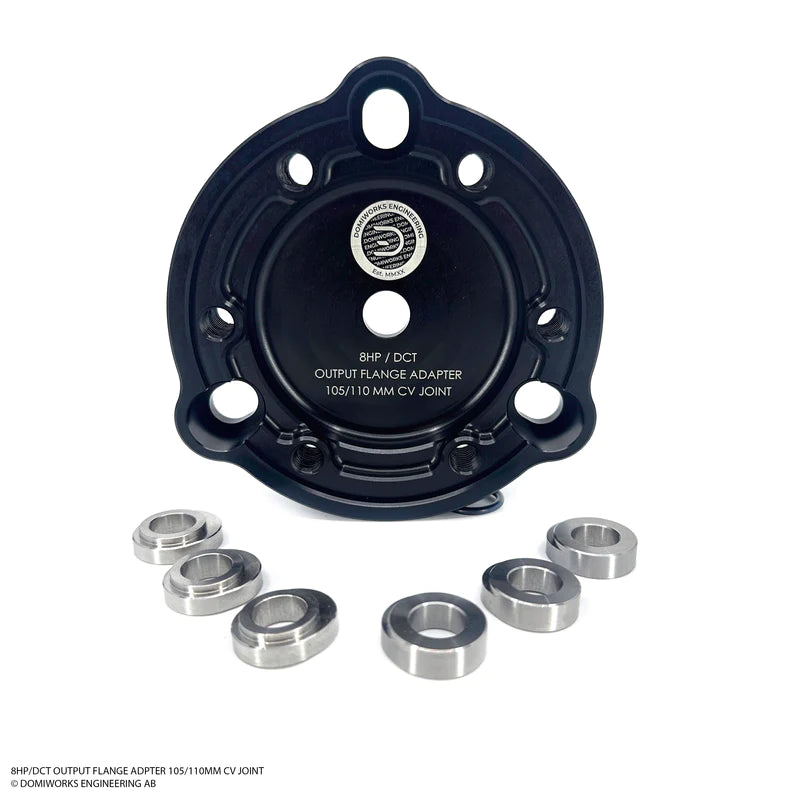 DOMIWORKS 8HP / DCT OUTPUT FLANGE ADAPTER 105-110MM TO CV JOINT